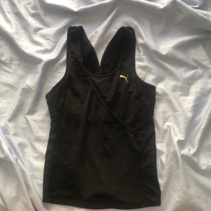 Puma athletic top with adjustable built in bra